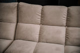 KAWOLA Sofa VIVIEN Ecksofa Velvet sand