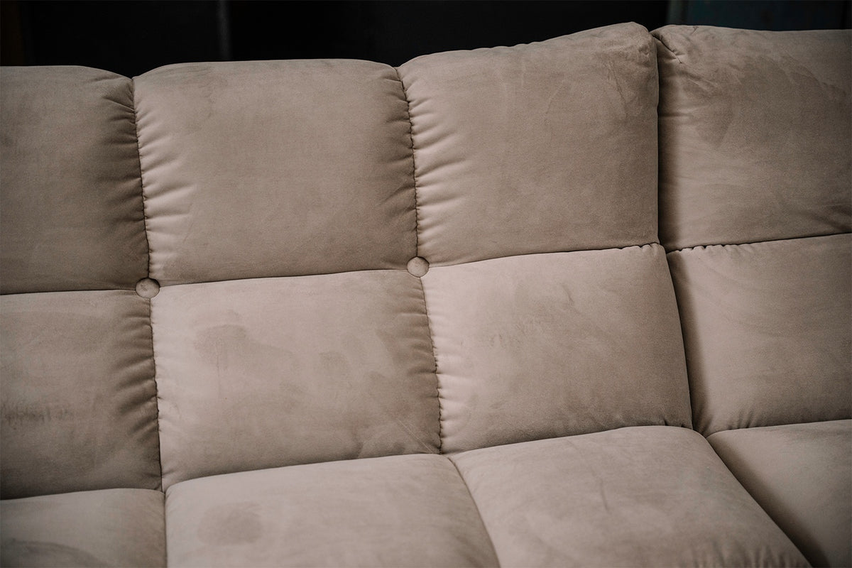 KAWOLA Sofa VIVIEN Ecksofa Velvet sand