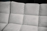 KAWOLA Sofa VIVIEN Ecksofa Velvet silber