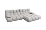 KAWOLA Sofa VIVIEN Ecksofa Velvet silber