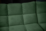 KAWOLA Sofa VIVIEN Ecksofa Velvet smaragd