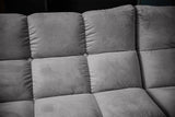 KAWOLA Sofa VIVIEN Ecksofa Velvet stone