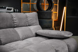 KAWOLA Sofa VIVIEN Ecksofa Velvet stone