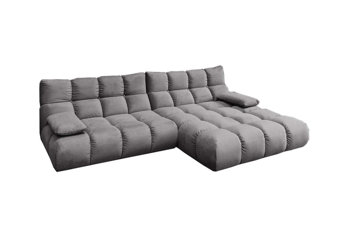 KAWOLA Sofa VIVIEN Ecksofa Velvet stone