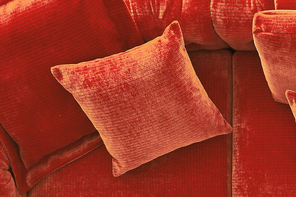 KAWOLA Spitzkissen SEPHI medium Cord Vintage rot