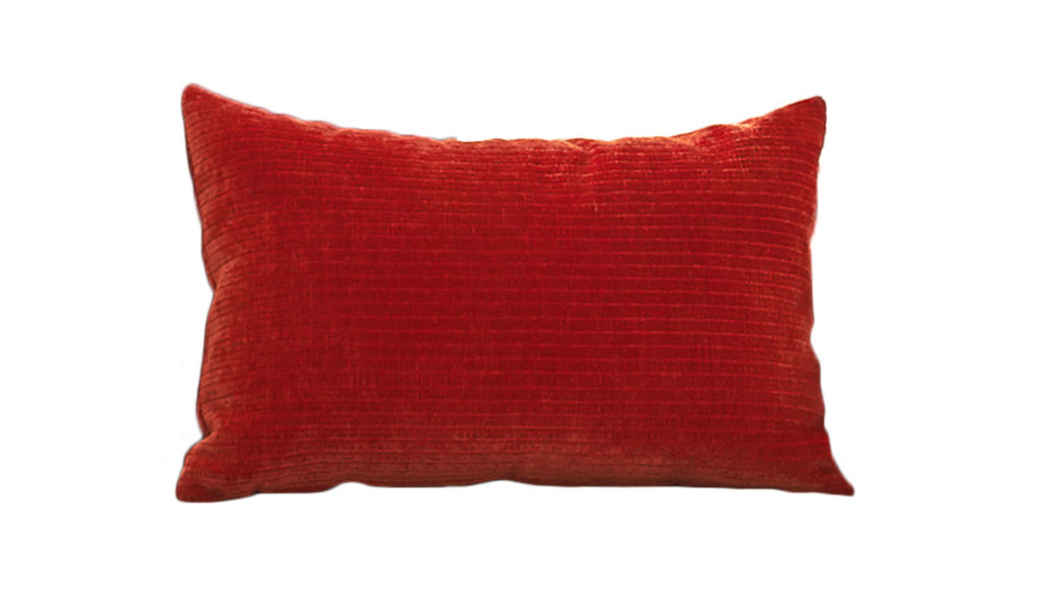 KAWOLA Spitzkissen SEPHI rechteckig Cord Vintage rot