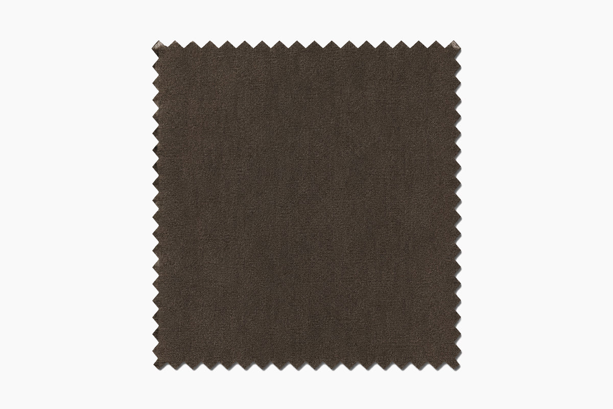 KAWOLA Stoffmuster Velvet braun