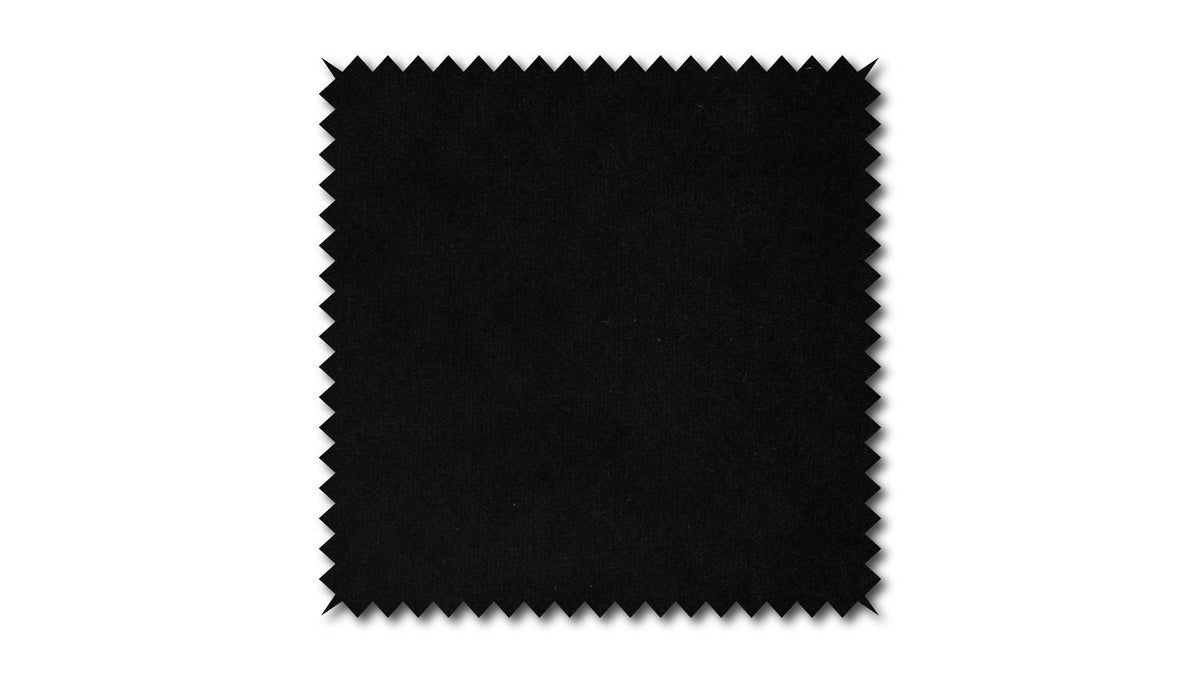 KAWOLA Stoffmuster Velvet schwarz