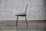 KAWOLA Stuhl CLARA Esszimmerstuhl Velvet grau