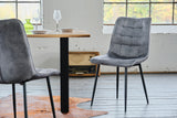 KAWOLA Stuhl CLARA Esszimmerstuhl Velvet grau