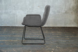 KAWOLA Stuhl NEW CHARME Esszimmersessel Cord grau