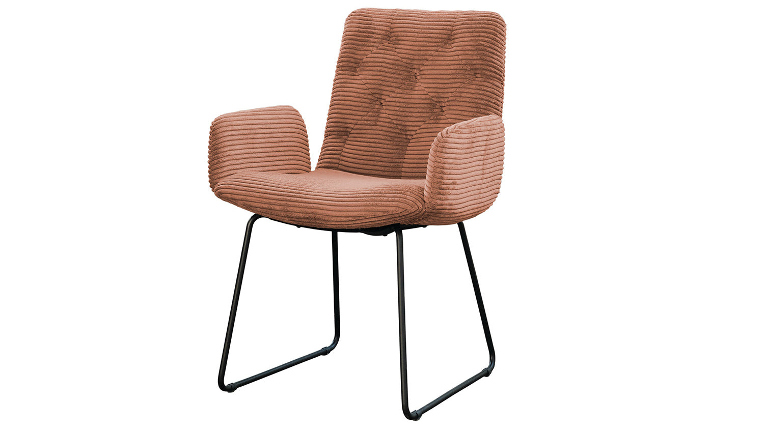 KAWOLA Stuhl NEW CHARME Esszimmersessel Cord rost