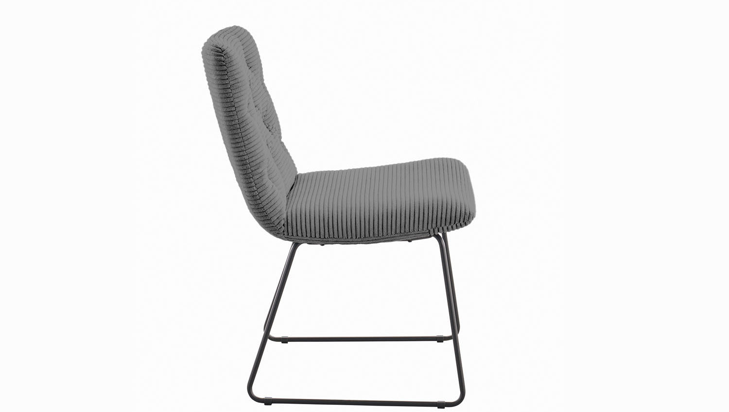 KAWOLA Stuhl NEW CHARME Esszimmerstuhl Cord grau