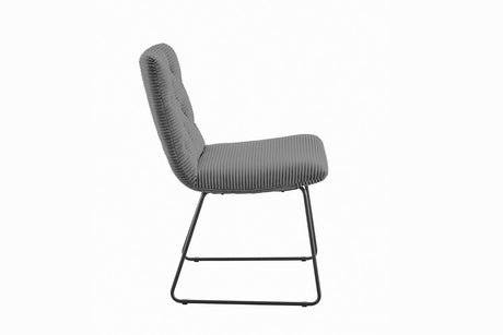 KAWOLA Stuhl NEW CHARME Esszimmerstuhl Cord grau