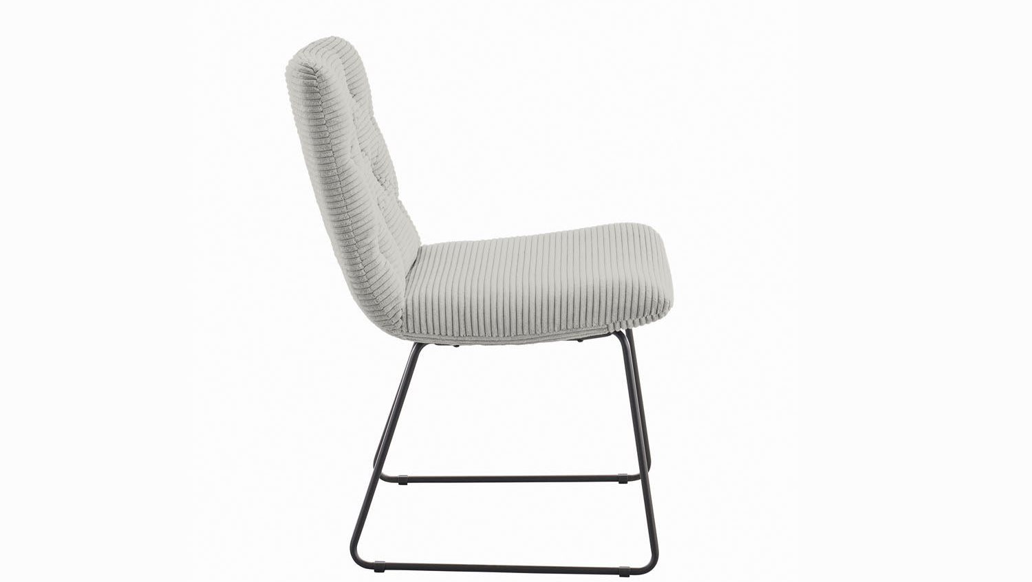 KAWOLA Stuhl NEW CHARME Esszimmerstuhl Cord hellgrau