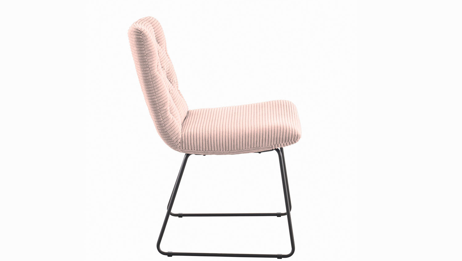 KAWOLA Stuhl NEW CHARME Esszimmerstuhl Cord rosa