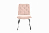 KAWOLA Stuhl NEW CHARME Esszimmerstuhl Cord rosa