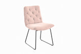 KAWOLA Stuhl NEW CHARME Esszimmerstuhl Cord rosa