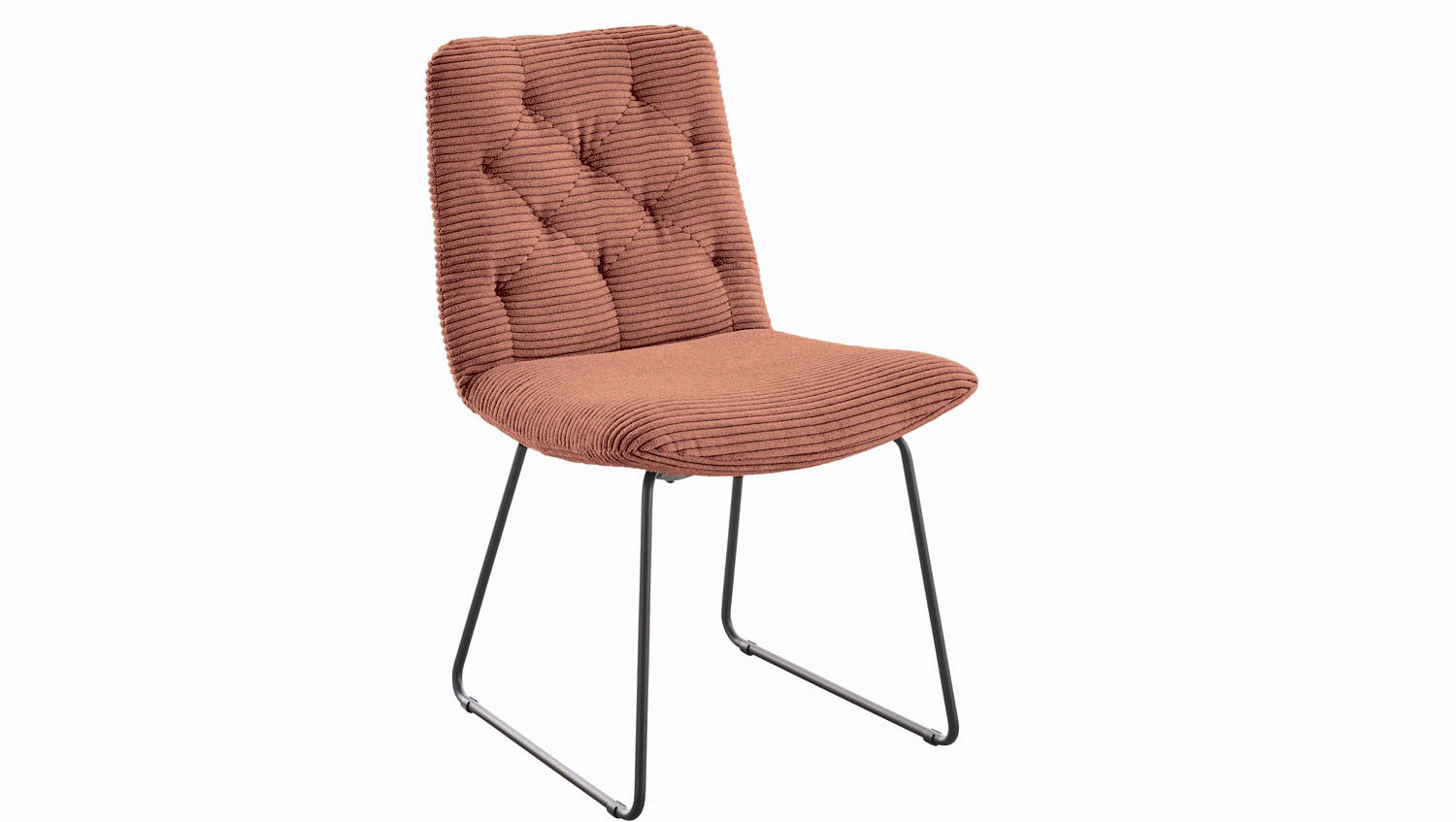 KAWOLA Stuhl NEW CHARME Esszimmerstuhl Cord rost