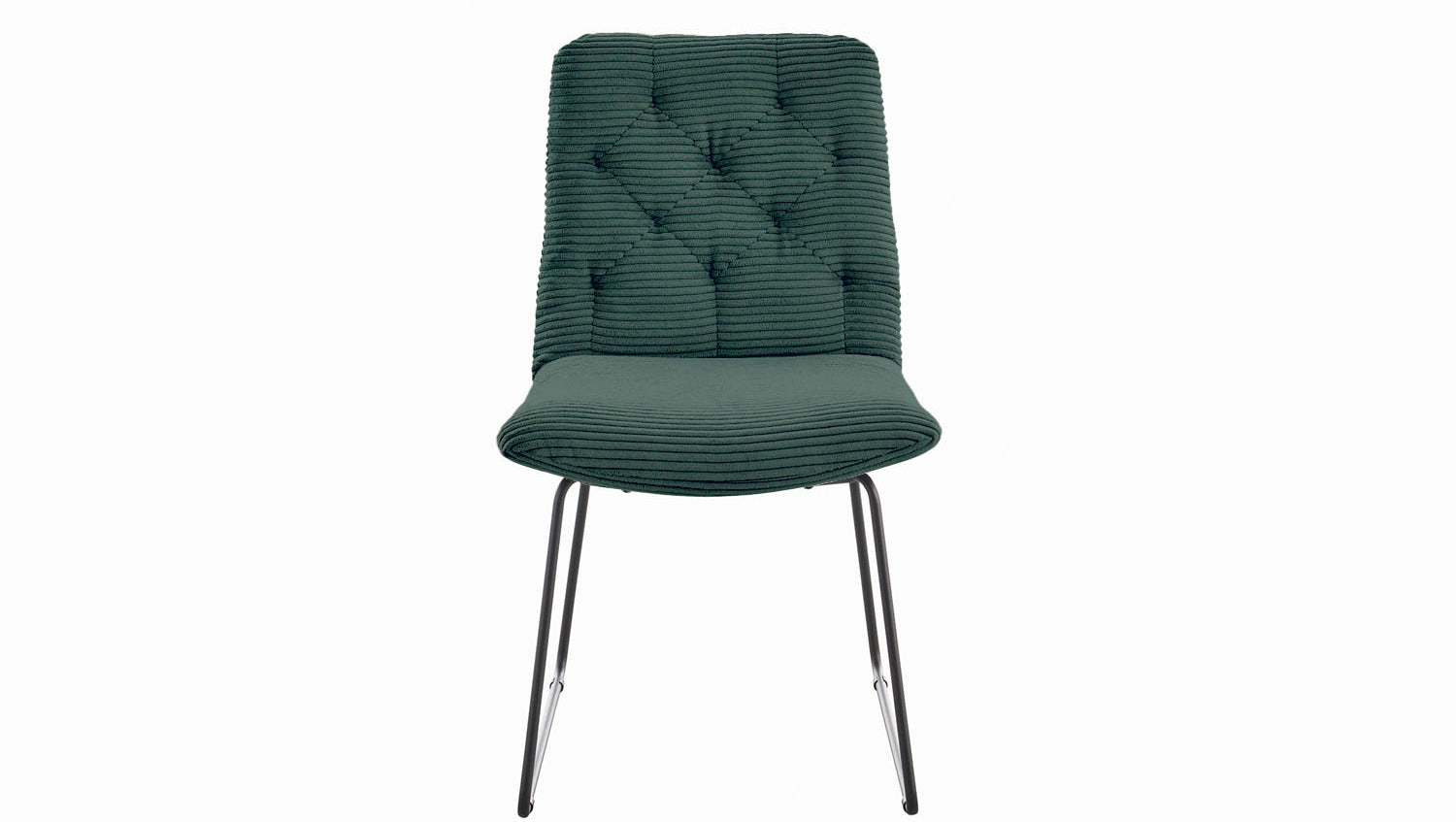 KAWOLA Stuhl NEW CHARME Esszimmerstuhl Cord smaragd