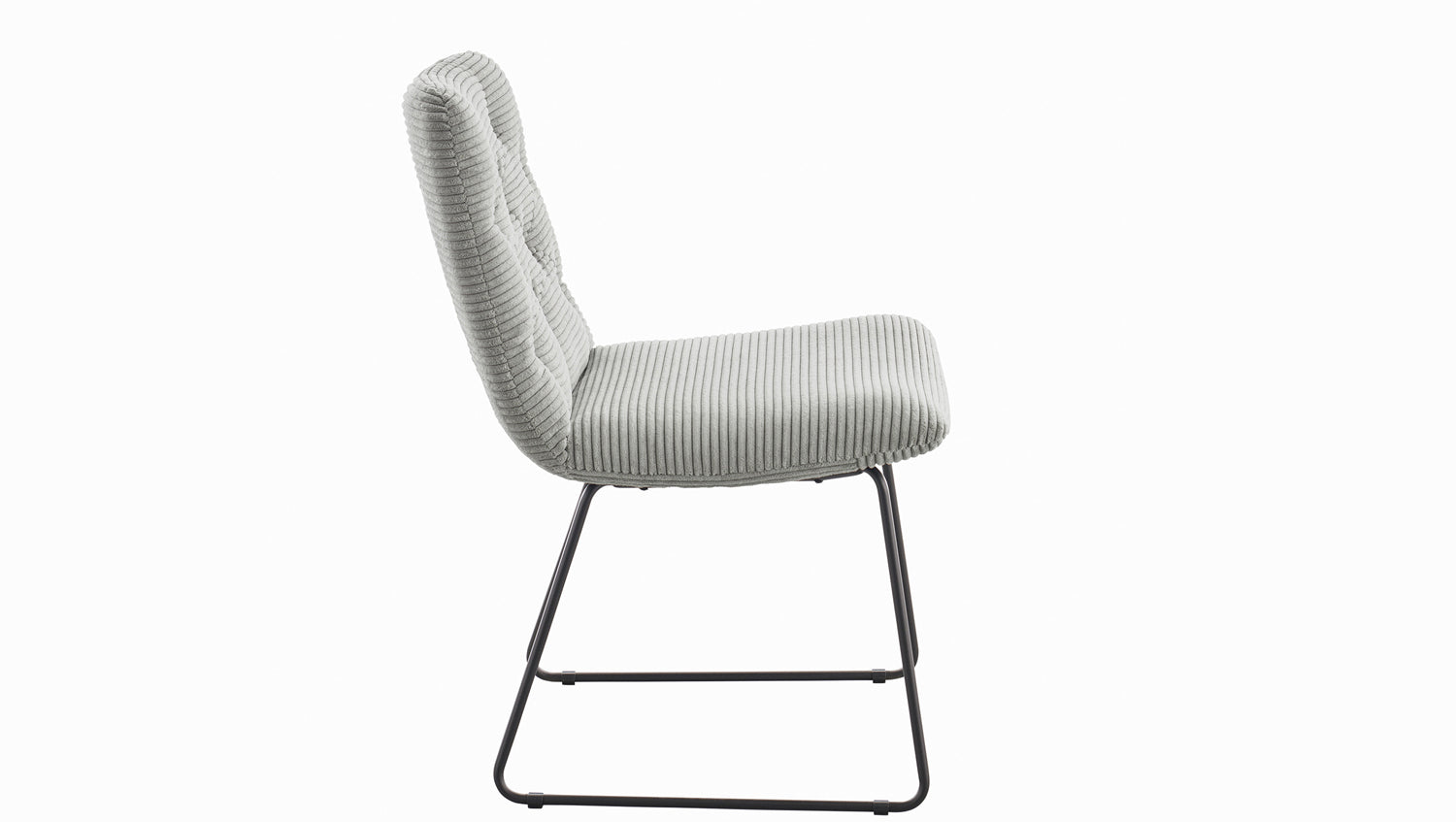 KAWOLA Stuhl NEW CHARME Esszimmerstuhl Cord steingrau