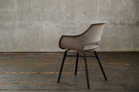 KAWOLA Stuhl ZAJA Esszimmerstuhl Velvet grau