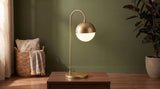 KAWOLA Tischlampe ENORA Glas gold