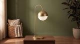 KAWOLA Tischlampe ENORA Glas gold