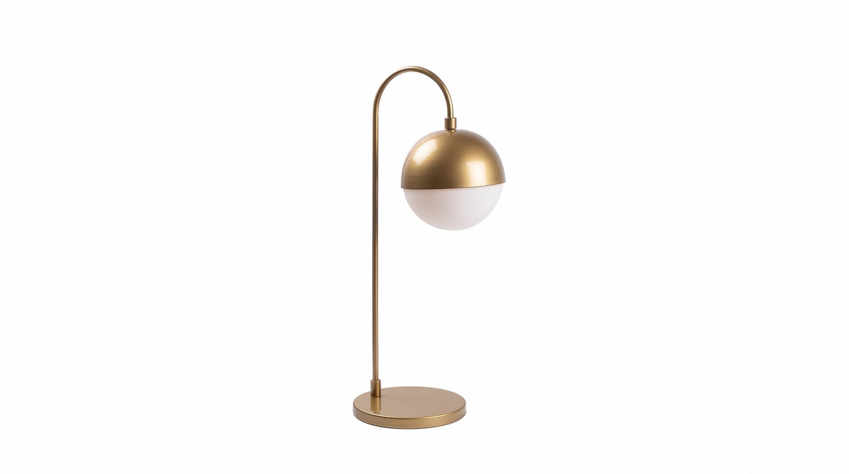 KAWOLA Tischlampe ENORA Glas gold