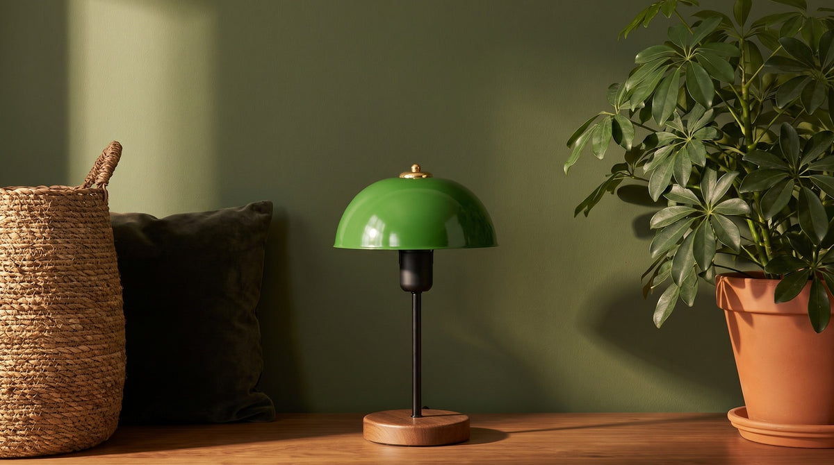 KAWOLA Tischlampe FIORA Metall grün