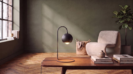 KAWOLA Tischlampe VALORA Metall schwarz