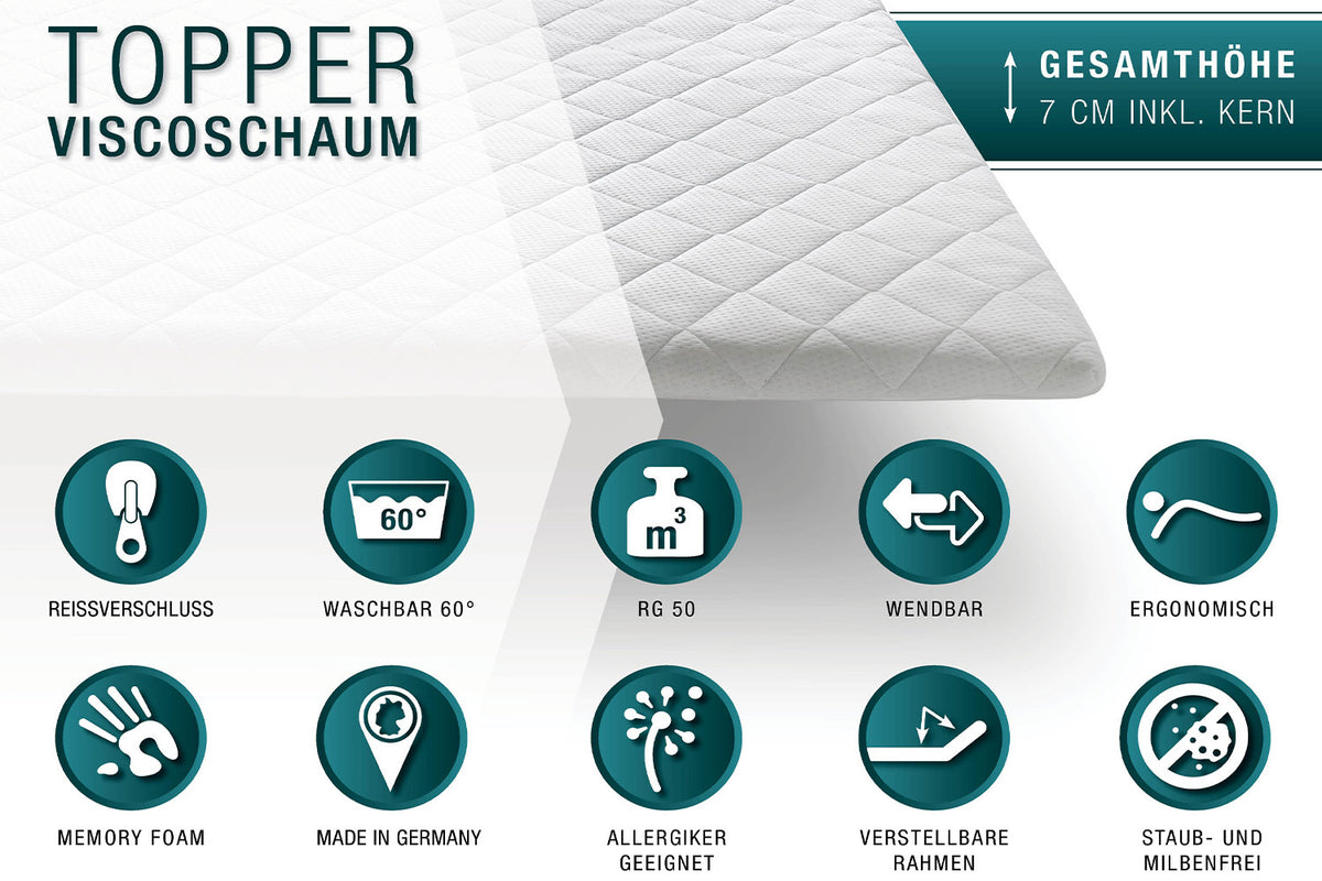 KAWOLA Topper SOLO Viscoelastischer Schaum
