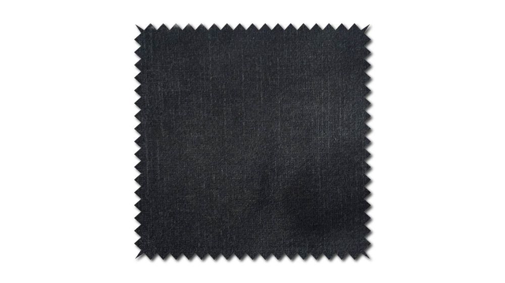 KAWOLA Stoffmuster Velvet anthrazit 10x10cm