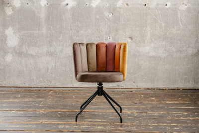 KAWOLA Esszimmerstuhl JADA Drehstuhl Velvet braun