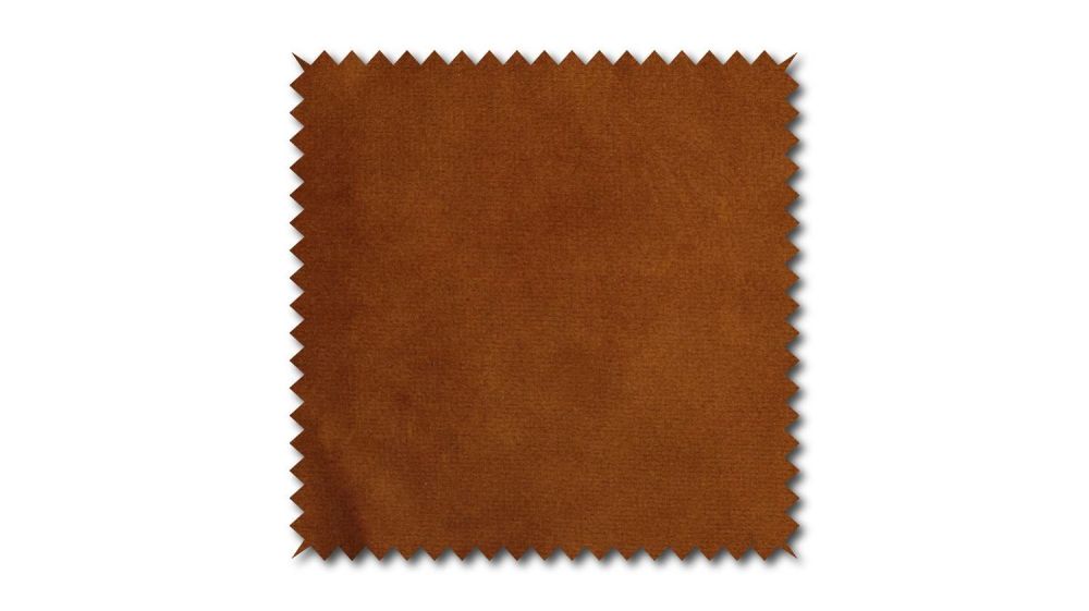 KAWOLA Stoffmuster Velvet orange 10x10cm