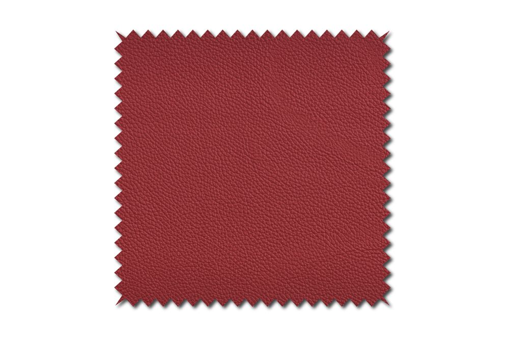 KAWOLA Stoffmuster Leder cherry 10x10cm