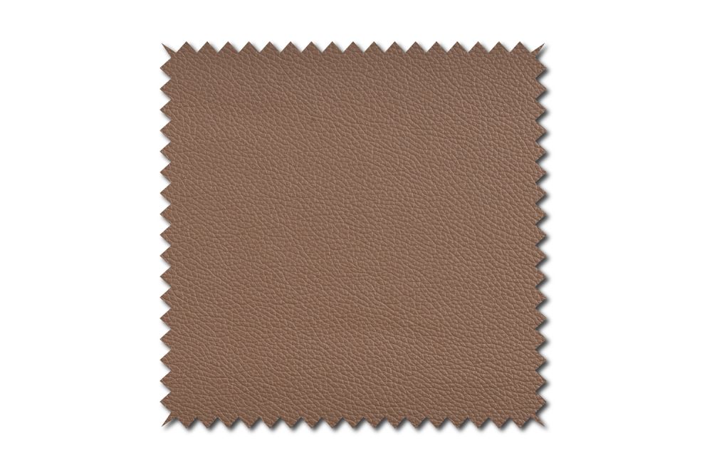 KAWOLA Stoffmuster Leder taupe 10x10cm