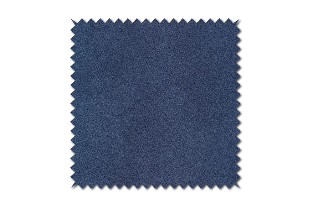 KAWOLA Stoffmuster Stoff blau 10x10cm