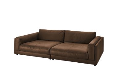 Vorschau: KAWOLA Big Sofa RAINA Leder braun Vorschau: KAWOLA Big Sofa RAINA Leder braun