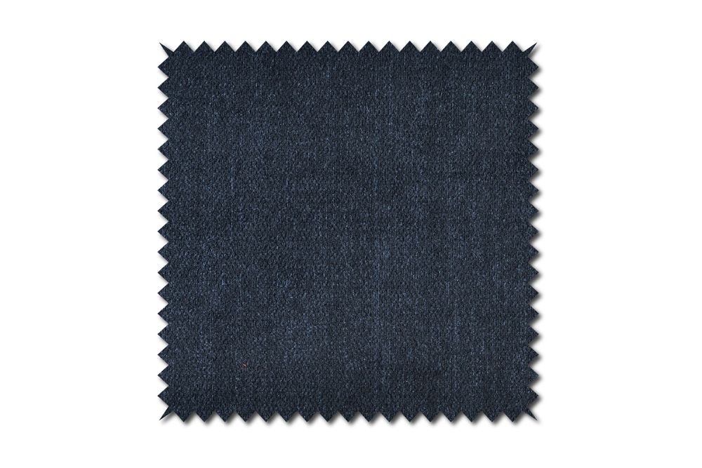 KAWOLA Stoffmuster Stoff dunkelblau