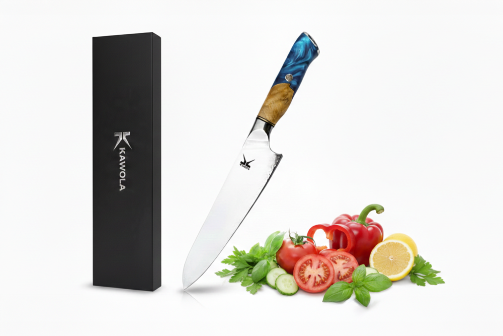 KAWOLA Küchenmesser DUMA Damaststahl mit Holzgriff