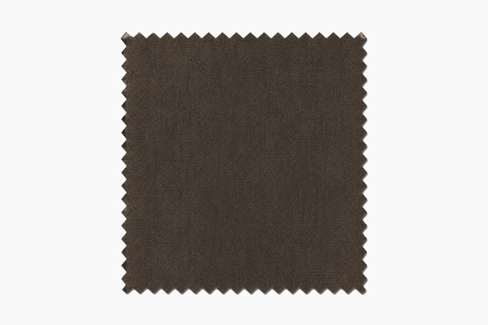 KAWOLA Stoffmuster Velvet braun
