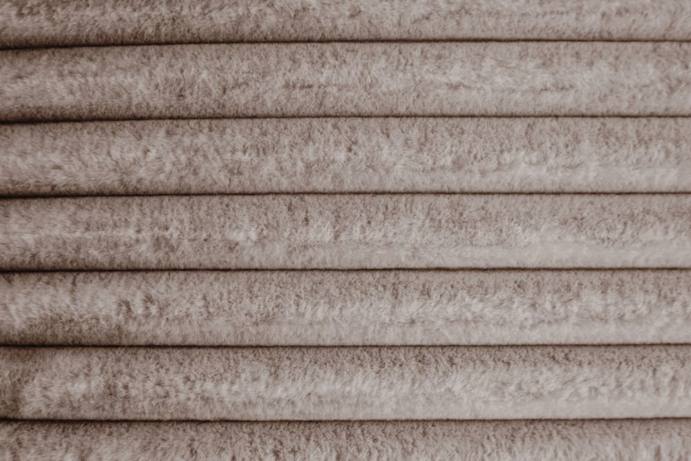 KAWOLA Hocker WIOLO SOFT Sitzelement für Modulsofa Weicher Breitcord taupe