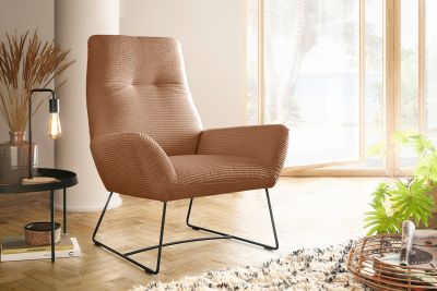 KAWOLA Sessel BISA Cord rost KAWOLA Sessel BISA Cord rost