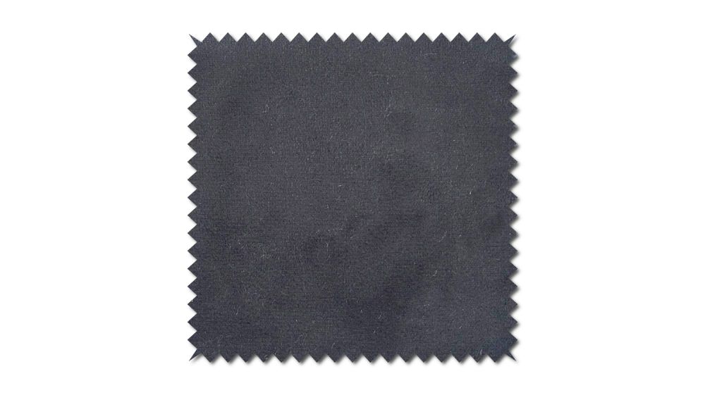KAWOLA Stoffmuster Velvet grau 10x10cm