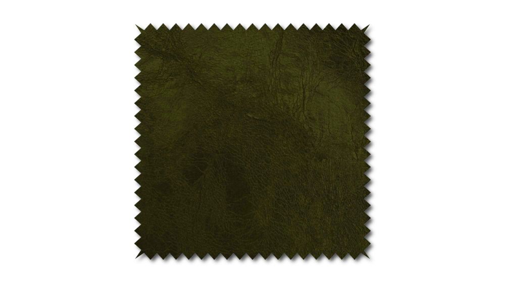 KAWOLA Stoffmuster Kunstleder grün 10x10cm