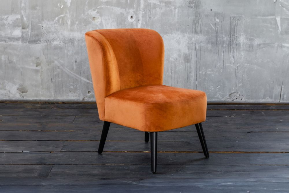 B-Ware KAWOLA Sessel MINGO Velvet orange