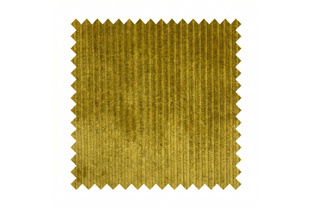 KAWOLA Stoffmuster Cord Vintage senf