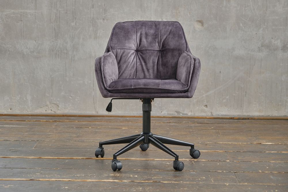 B-Ware KAWOLA Bürostuhl TERRY Schreibtischstuhl Velvet anthrazit