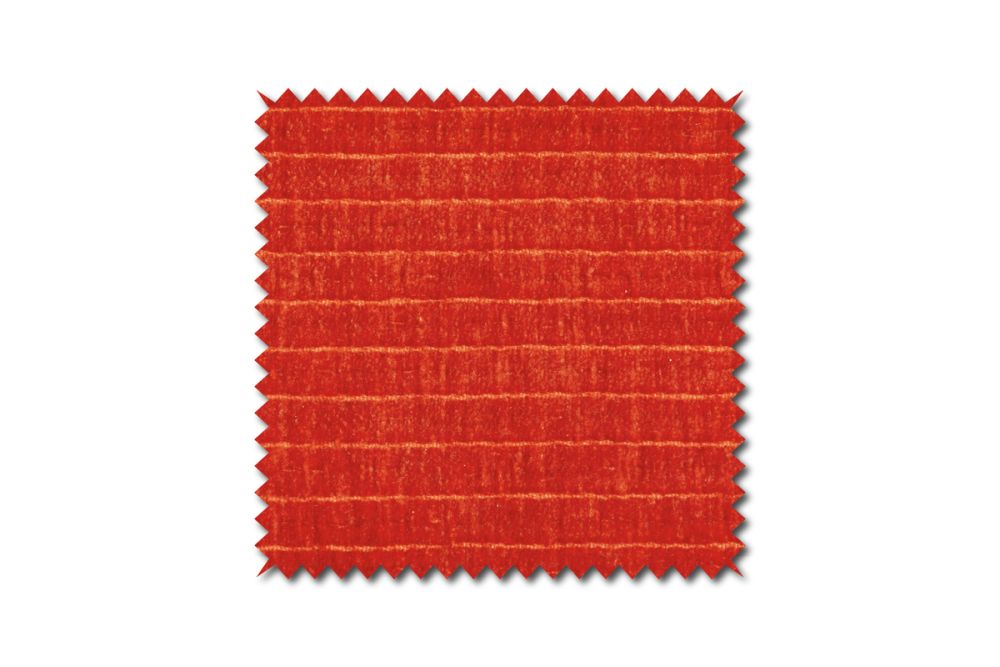 KAWOLA Stoffmuster Cord Vintage rot